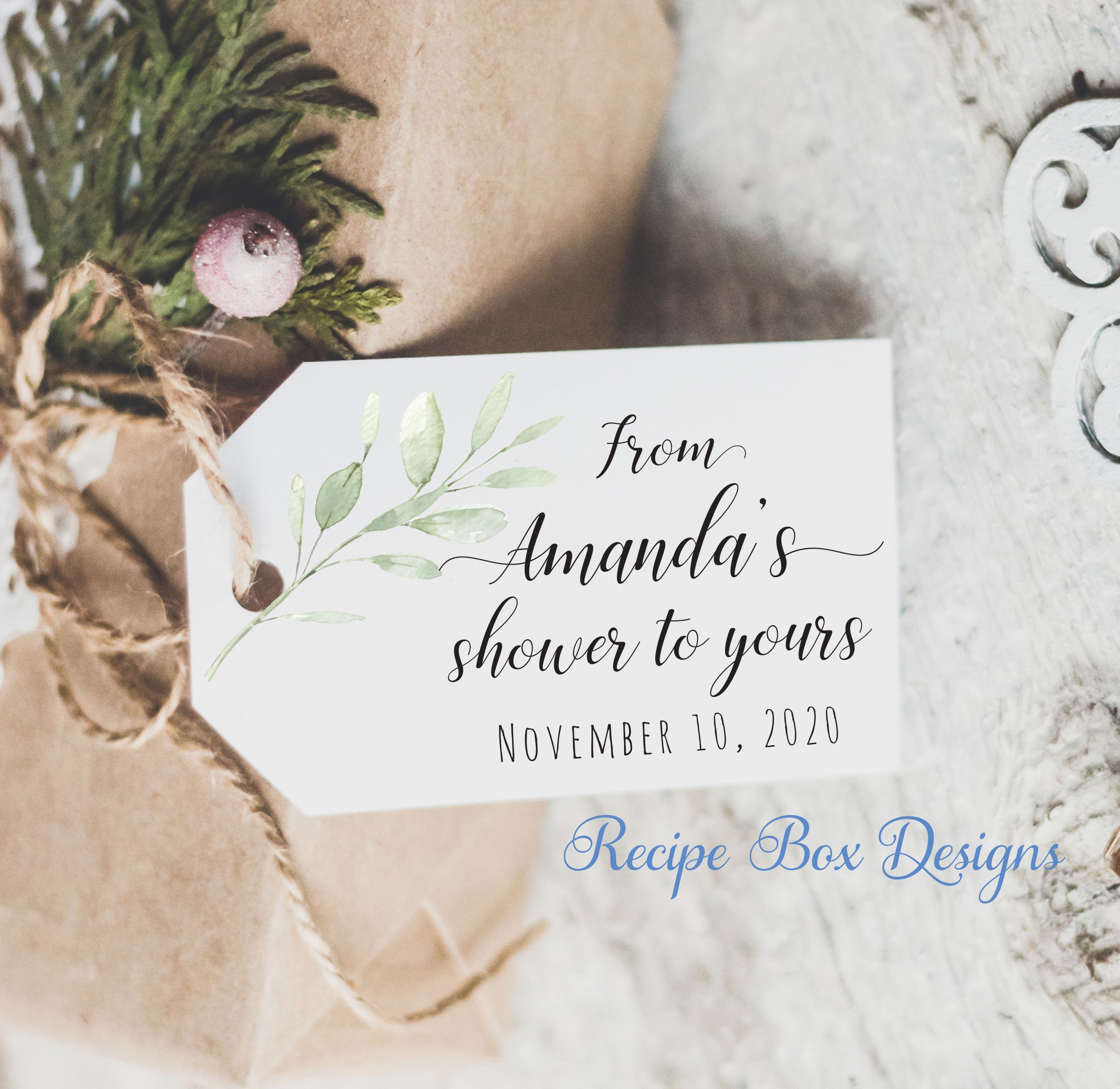 from my shower to yours gift tags