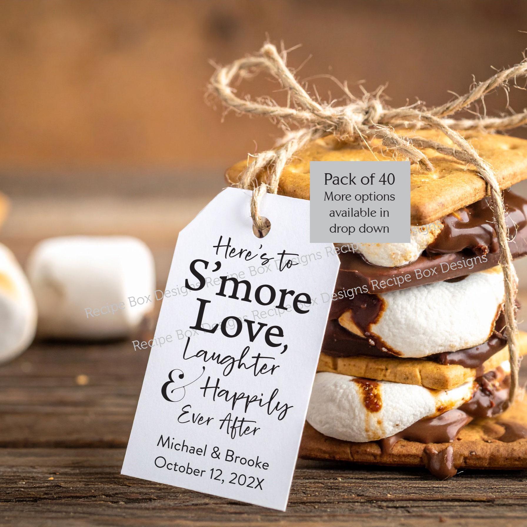 S'more Love Laughter Wedding Favor Tags: Personalized DIY Kits (Pack of 40) S'more Love Laughter Wedding Favor Tags: Personalized DIY Kits (Pack of 40)