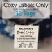 Printed Care Tag for Bowl Cozy, Care Card Tag and Labels for Handmade ...