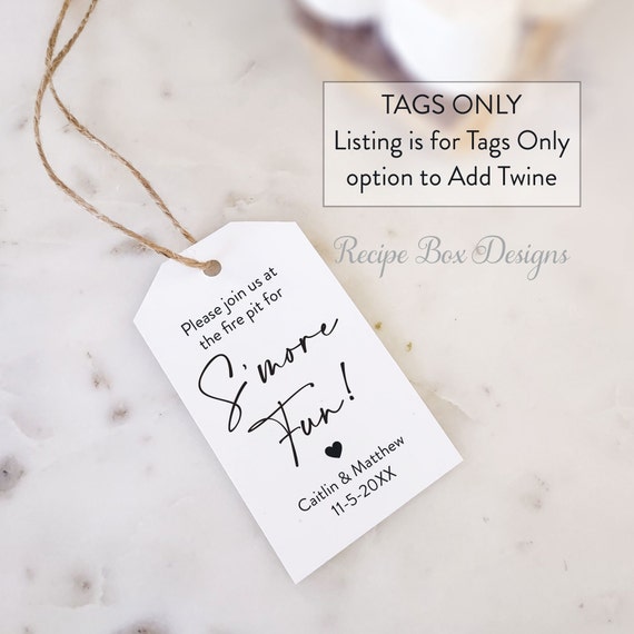 Smore Fun Favor Tags, Smores, Smore Tags for wedding, Smore Birthday, Smore Thank You, Smore Fun by the Firepit, Tags Only