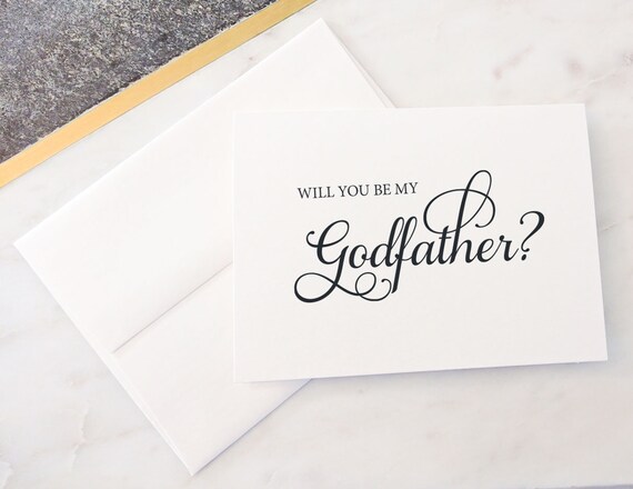 Godfather Card, Gift for Godfather, Will you be my Godfather Proposal Cards, GodfatherCard, Godfather Card, Gift for Godfather, Cards