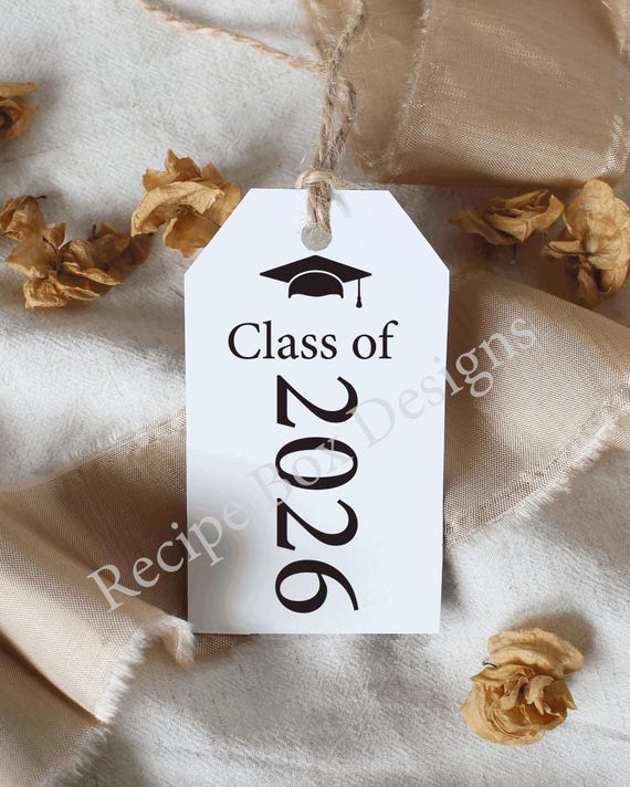 Graduation Favor Tags 2026, Printable Graduate 2026, Graduation Party Favor Tags, 2x3.5, Instant Download - Your Print Yourself