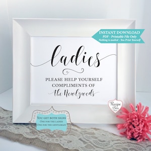 Printable Sign Bathroom Basket Instant Download Printable Wedding Signs Ladies Gentlemen Instant Download Bathroom Signs Rustic Wedding Sign