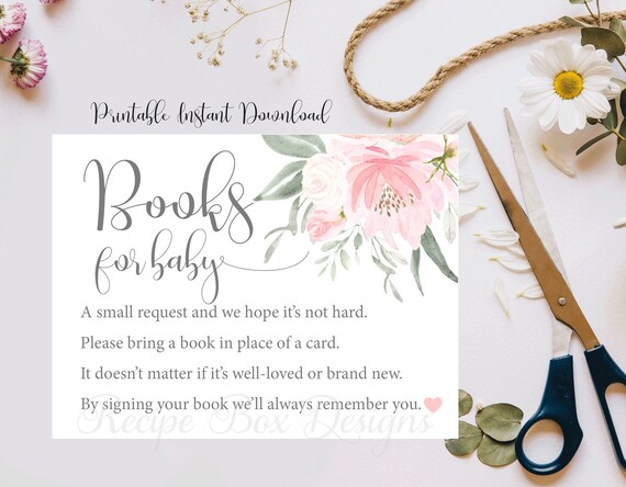 Books for Baby Shower Insert Printable Book Request For Baby Baby Shower, Book Shower Invite, Baby Shower Invite, Baby Shower Printable