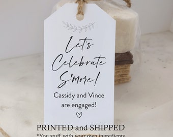 S'mores Party Favor Kits, Let's Celebrate Smore, Smore with Bags, Tags, Twine, Smores Wedding, Let's Celebrate Smore Kits have No Food