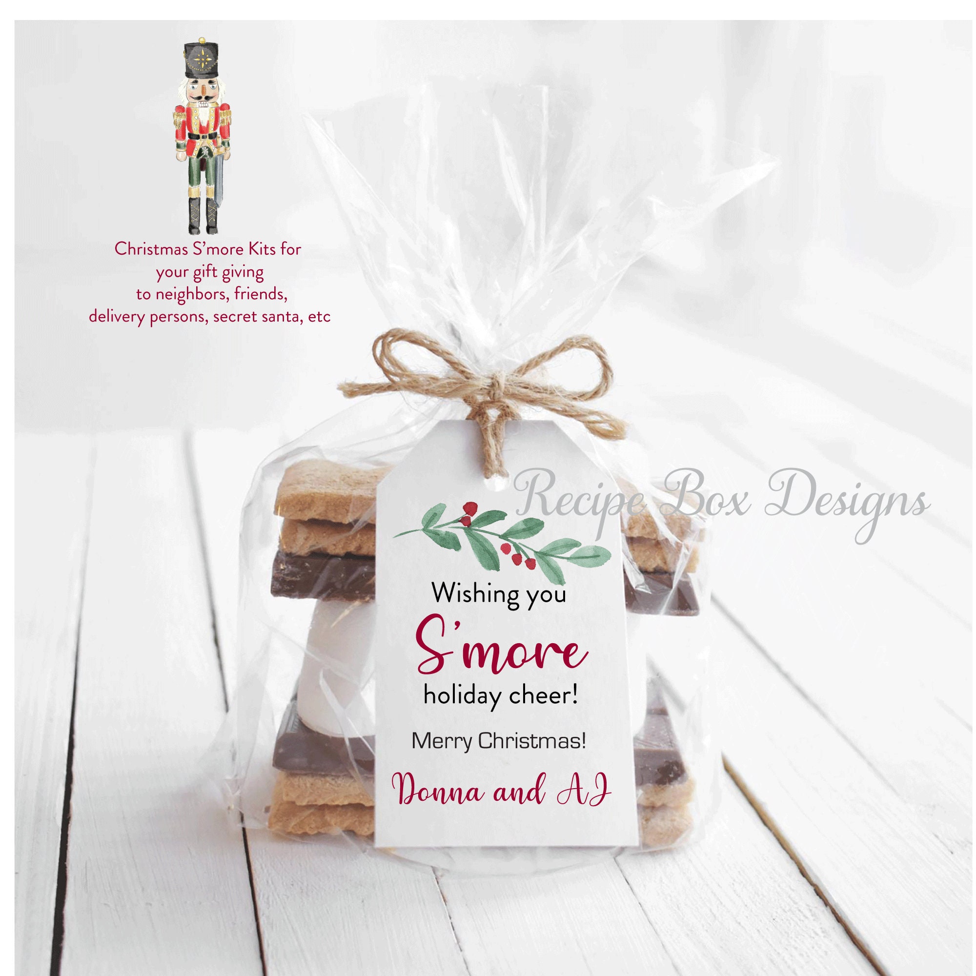 DIY smores favors  The perfect gift for your guest on a winter wonderland  party