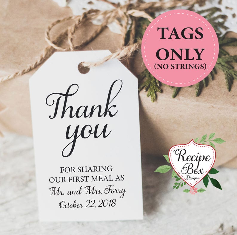Thank You Wedding Favor Tags Small Favor Tags Perosnalized Etsy