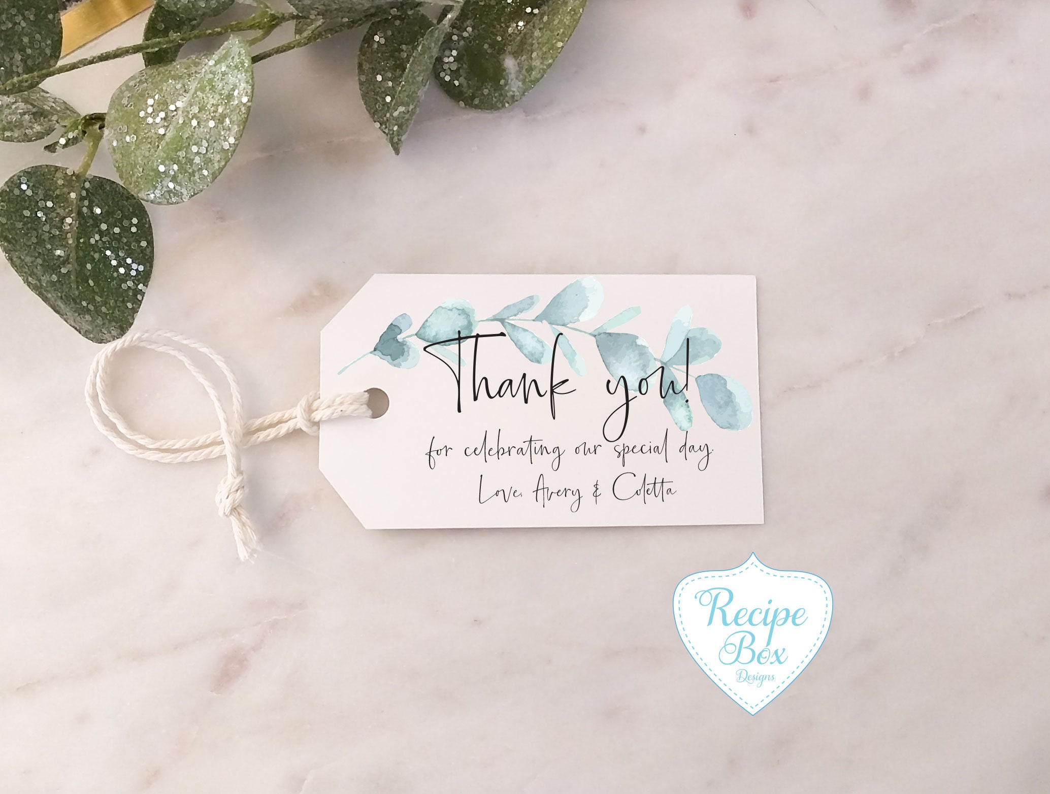 150 Personalised Thank You Wedding Favour Gift Luggage Tags Labels With Ribbon