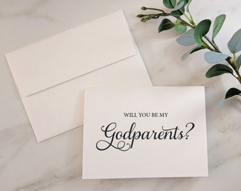 Will you be my Godparents, Proposal Custom Gift Card Godparents, Will you be my Godparents, Will you be my Godparents Card