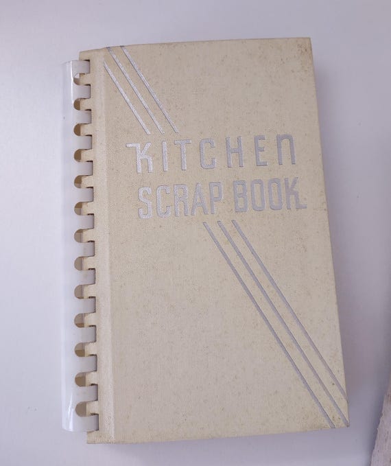 Kitchen Scrap Book - 1937 Kitchen Scrap Book Vintage Reilly & Lee Company Spiral Binding NOS VTG MCM