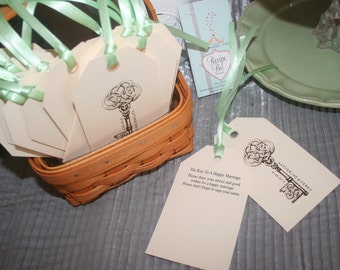 Wishing Tree Tags, Wedding Advice Card Tags, Marriage Advice Cards, Wishing Tree Tags, Wish Tags (Ribbon is unattached)