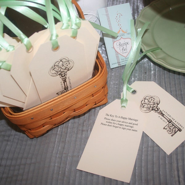 Wishing Tree Tags, Wedding Advice Card Tags, Marriage Advice Cards, Wishing Tree Tags, Wish Tags