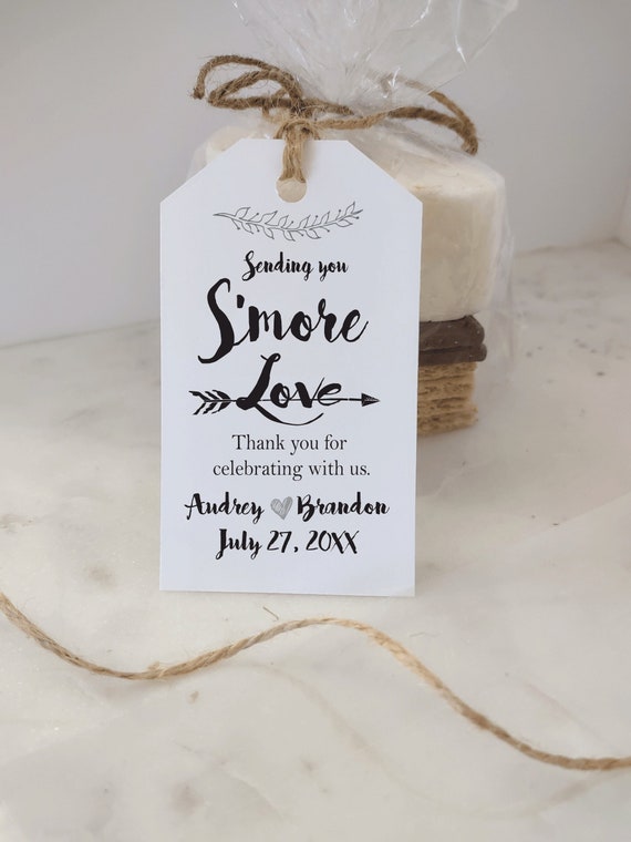 Smores Favor Tags Kits, Smore's, Smore Favor Tags, S'mores Kit, S'more Tag, Sending You S'more Love Kits include Tags, Bags, Twine - No Food