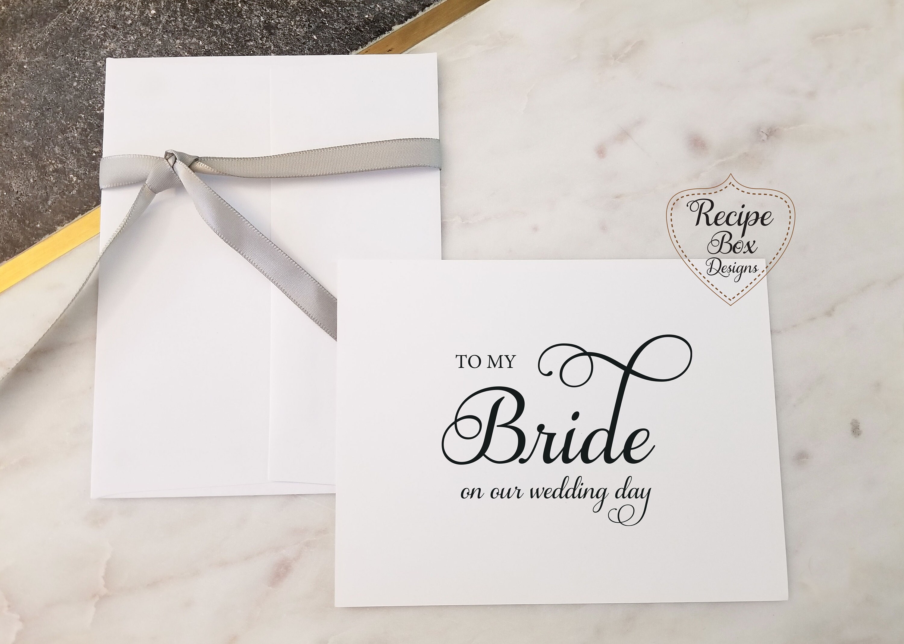 Card from Groom Wedding Day Card from Bride To My Bride On Our Wedding Day Wedding Day Cards Set To My Groom on Our Wedding Day Card