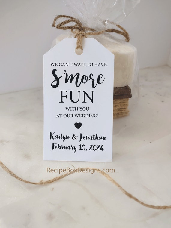 Engagement Party Favors, S'more Fun Kit, Smores favor Tags, S'more Fun Can't Wait to have SMORE FUN Kits Bags, tags twine No Food