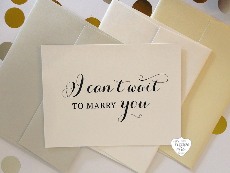 Note Card See you at the alter card Wedding Cards Love Note before I do Note to Bride Note to Groom I Can/'t Wait To Marry You Card