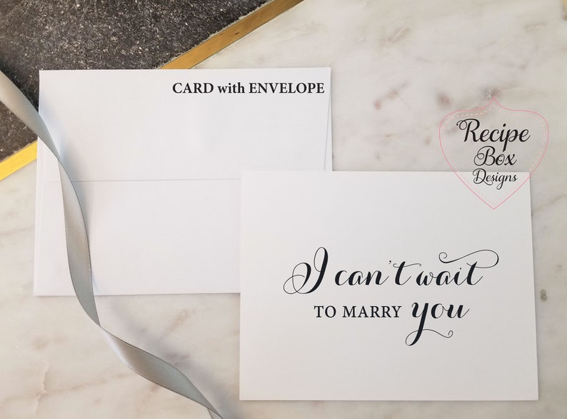 Note Card See you at the alter card Wedding Cards Love Note before I do Note to Bride Note to Groom I Can/'t Wait To Marry You Card