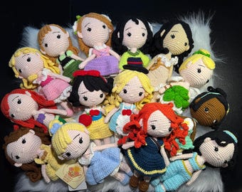 Handmade Crochet Princess Dolls: Amigurumi Fairytale Collection
