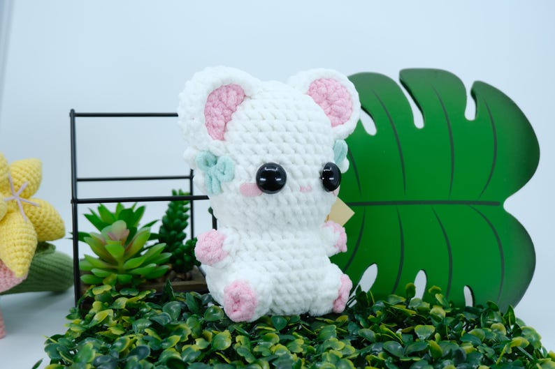 Crochet Hamster Plushie: Handmade Amigurumi Kawaii Gift image 8