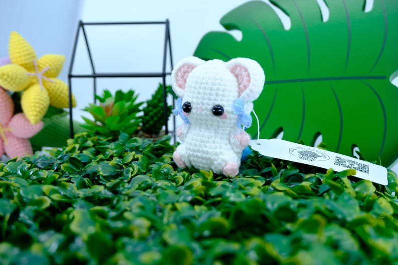 Crochet Hamster Plushie: Handmade Amigurumi Kawaii Gift image 9