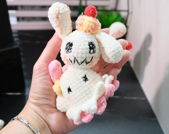 Cremekyu Crochet Plush | Dessert-Inspired Mimi kyu PKM – Handmade Amigurumi