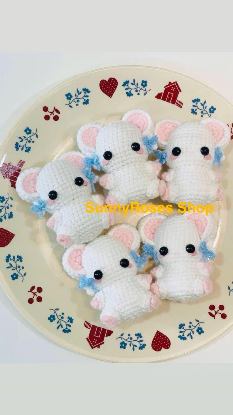 Crochet Hamster Plushie: Handmade Amigurumi Kawaii Gift image 5