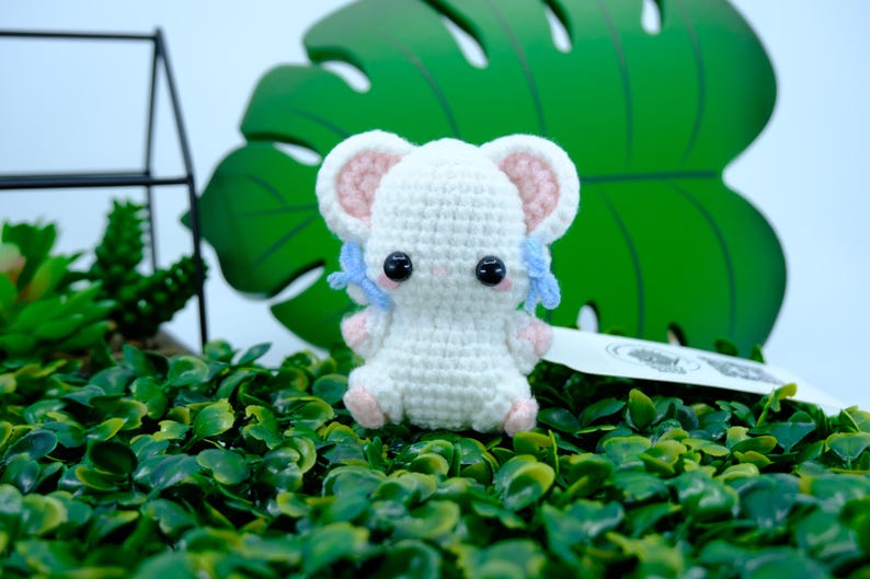 Crochet Hamster Plushie: Handmade Amigurumi Kawaii Gift image 2