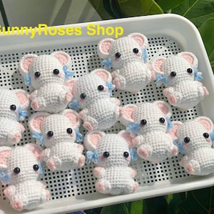 Crochet Hamster Plushie: Handmade Amigurumi Kawaii Gift image 1