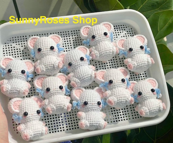 Crochet Hamster Plushie: Handmade Amigurumi Kawaii Gift