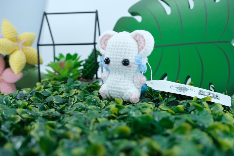 Crochet Hamster Plushie: Handmade Amigurumi Kawaii Gift image 7