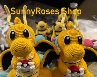 Dragonie - Crochet Handmade Dragon Plushies - Inspired by Anime Characters
