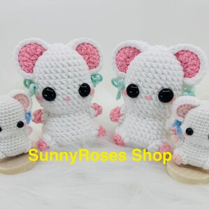 Crochet Hamster Plushie: Handmade Amigurumi Kawaii Gift image 4