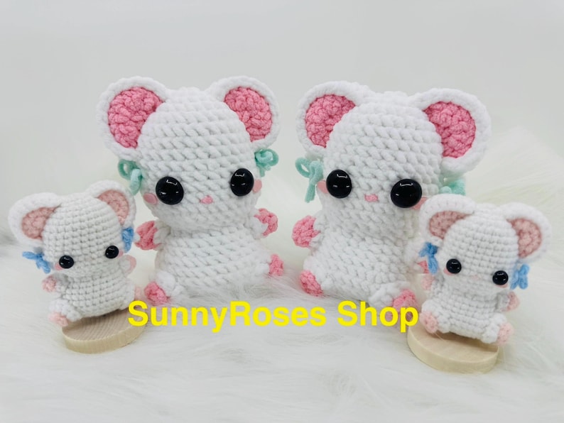 Crochet Hamster Plushie: Handmade Amigurumi Kawaii Gift image 4