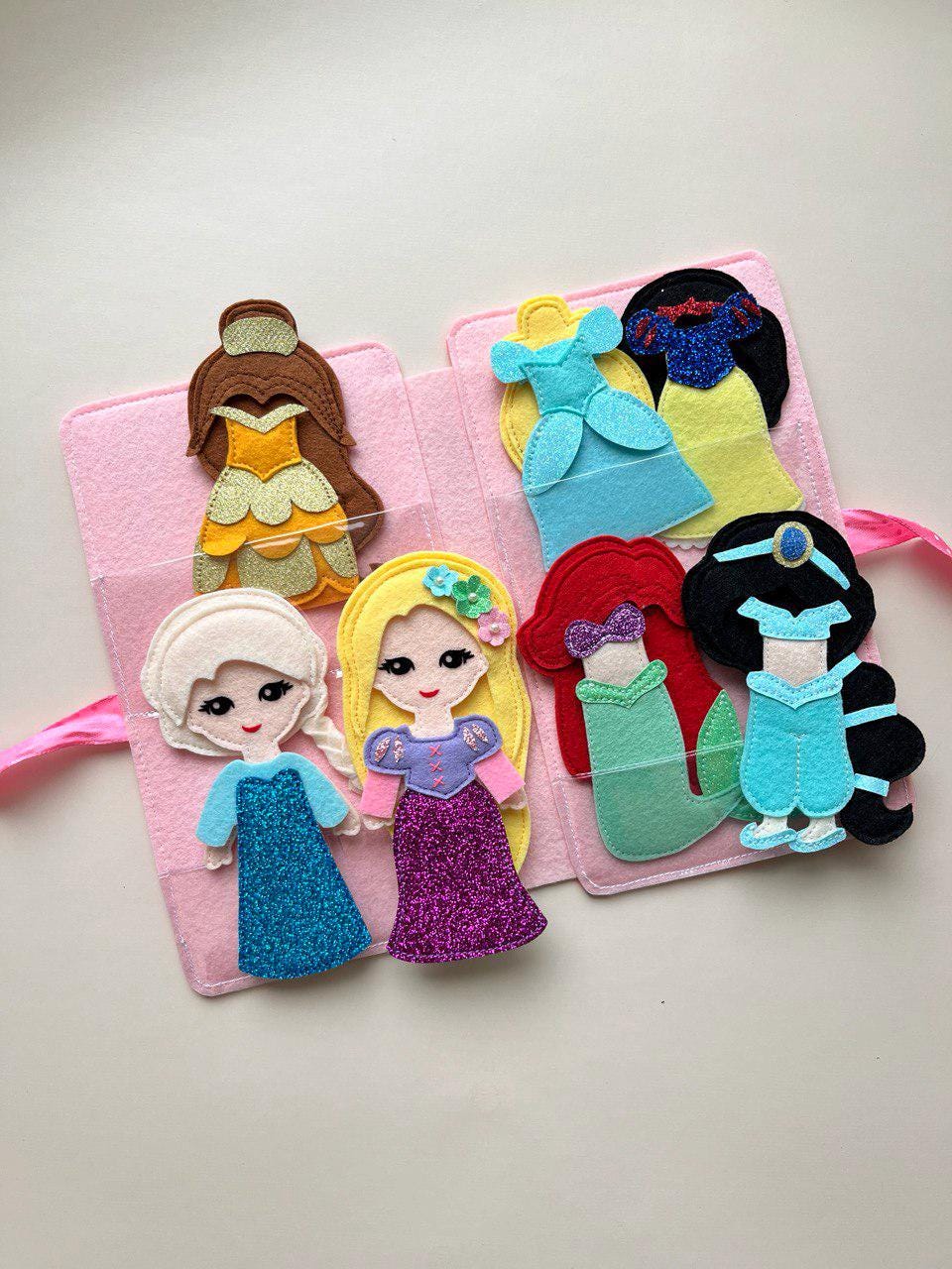 Felt Princess Dress Up Doll Set Dress Up Game Birthday Gift For Girl Felt Princess Dress Up Doll Set Dress Up Game Birthday Gift For Girl