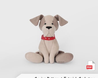 Puppy-naaipatroon, hond pdf-tutorial