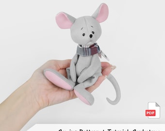 Naaipatroon muis, rat pdf-tutorial