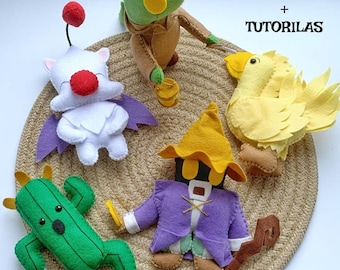 Patrones de costura en PDF Héroes de fantasía Patrones de móviles de cuna para bebé en PDF Idea de regalo para gamers Tutorial Patrones de personajes de videojuegos