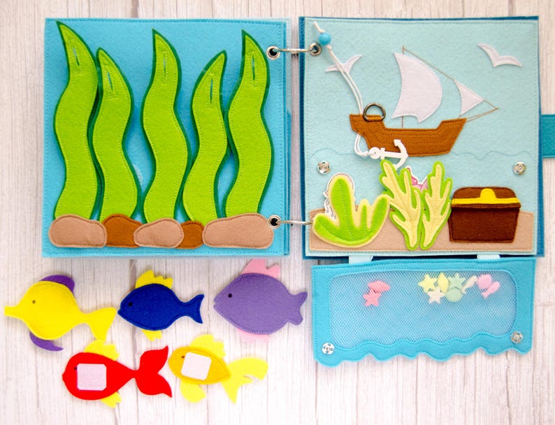 Sea Quiet Book, Pattern and Tutorial, PDF and SVG Files - Etsy