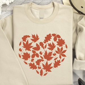 Felpa con cuore autunnale, felpa con scritta &quot;Love Fall Y&#39;All&quot;, felpa con scritta &quot;Zucca autunnale&quot;, &quot;Ciao zucca&quot;, vibrazioni autunnali, &quot;Pace e amore per il Ringraziamento&quot;