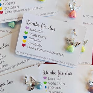 Geschenk für Erzieherin / Erzieher / Danke Kindergarten / Schutzengel / Lehrerin und Lehrer Anschiedsgeschenk