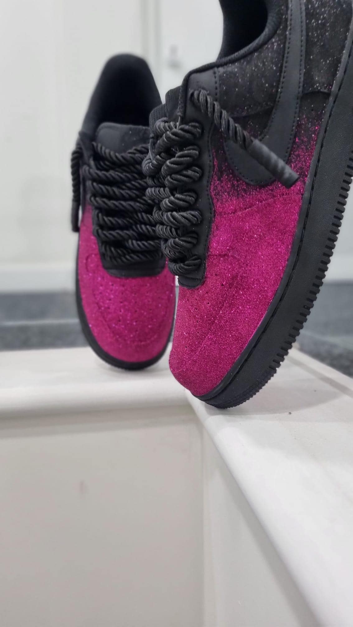 glitter air force 1s