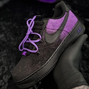 Custom nike air force 1s glitter pack