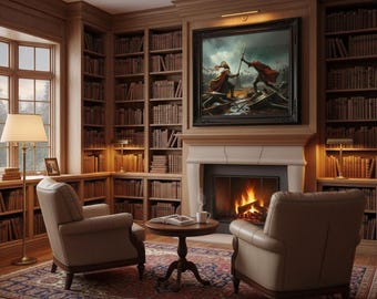 Arte en lienzo de batallas históricas: Decoración de conflictos militares