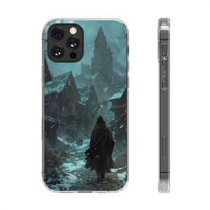 Phone Cases, Snow Village, Winter Wonderland, Christmas Gift, Holiday Phone Accessories, Festive Phone Covers, Seasonal Phone Protectors