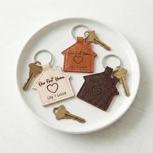 Porte-clés personnalisé pour maison, cadeau pour une nouvelle maison, cadeau de clôture pour agent immobilier, porte-clés en gros, porte-clés en gros, cadeaux d'entreprise en gros, cadeaux promotionnels