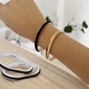 black hair tie bracelet