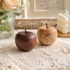 Handmade Wooden Apple Diffuser, Natural Wood Aroma Decor, Essential Oil Diffuser, Wabi Sabi Home Decor, Wedding Gift, Anniversary Present
