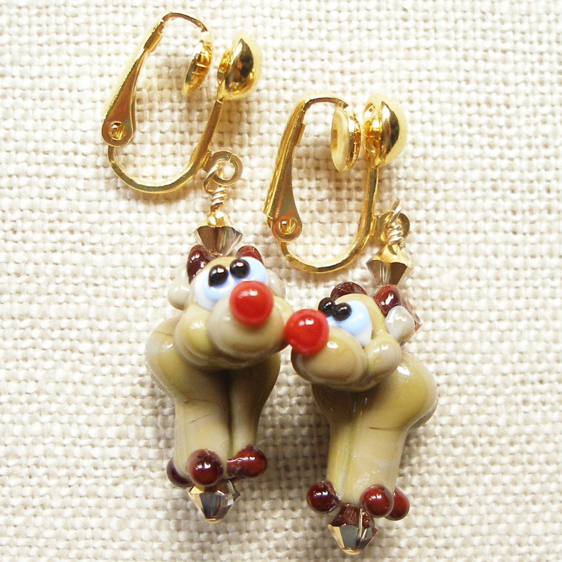 Reindeer Earrings Christmas Holiday Etsy