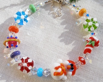 Snowman Winter Bracelet