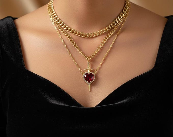 Featured listing image: Exquisite S925 Princess Poisoned Heart Necklace